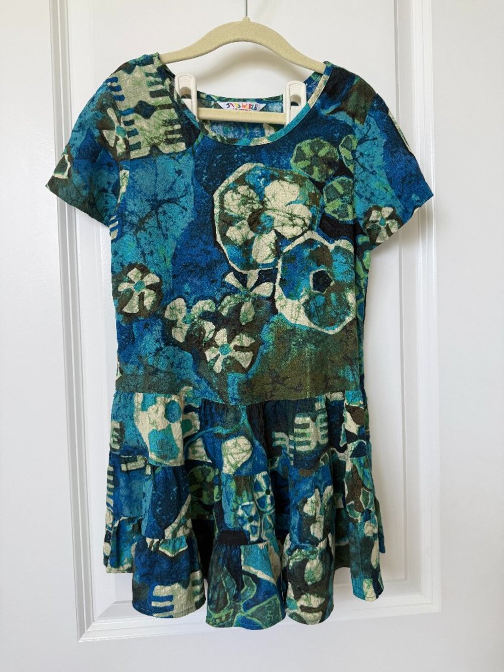 Jam's World Hattie Dress in Tiare Bright Blue (XS)